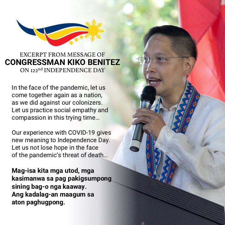 Message of Rep. Jose Francisco "Kiko" B. Benitez on ...