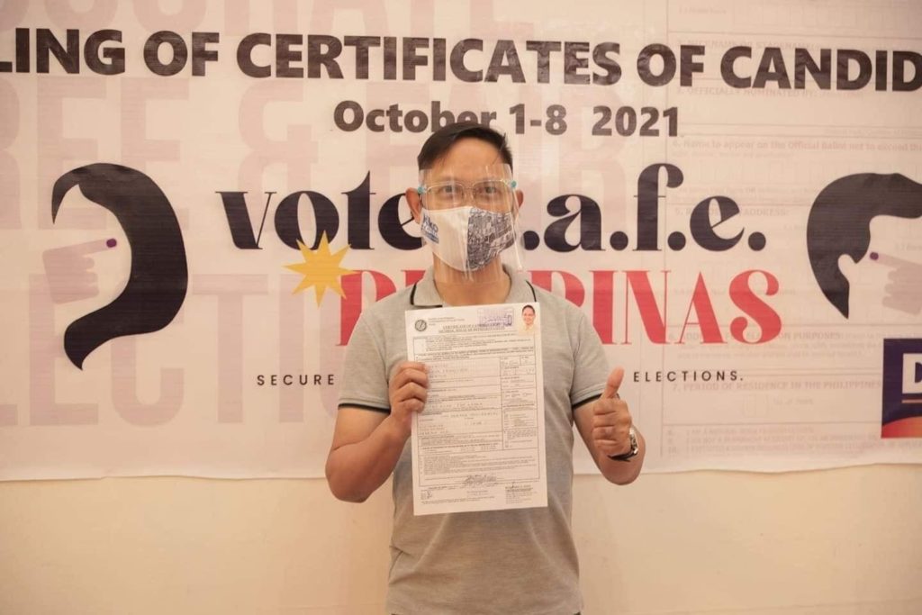 Congressman Dr. Kiko Benitez Files COC