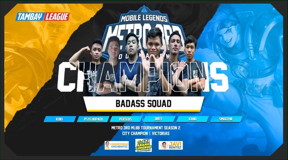 Congratulations! TEAM BATMAN !!! Sila ang hari ng Metro 3rd Mobile Legends Tournament Season 2