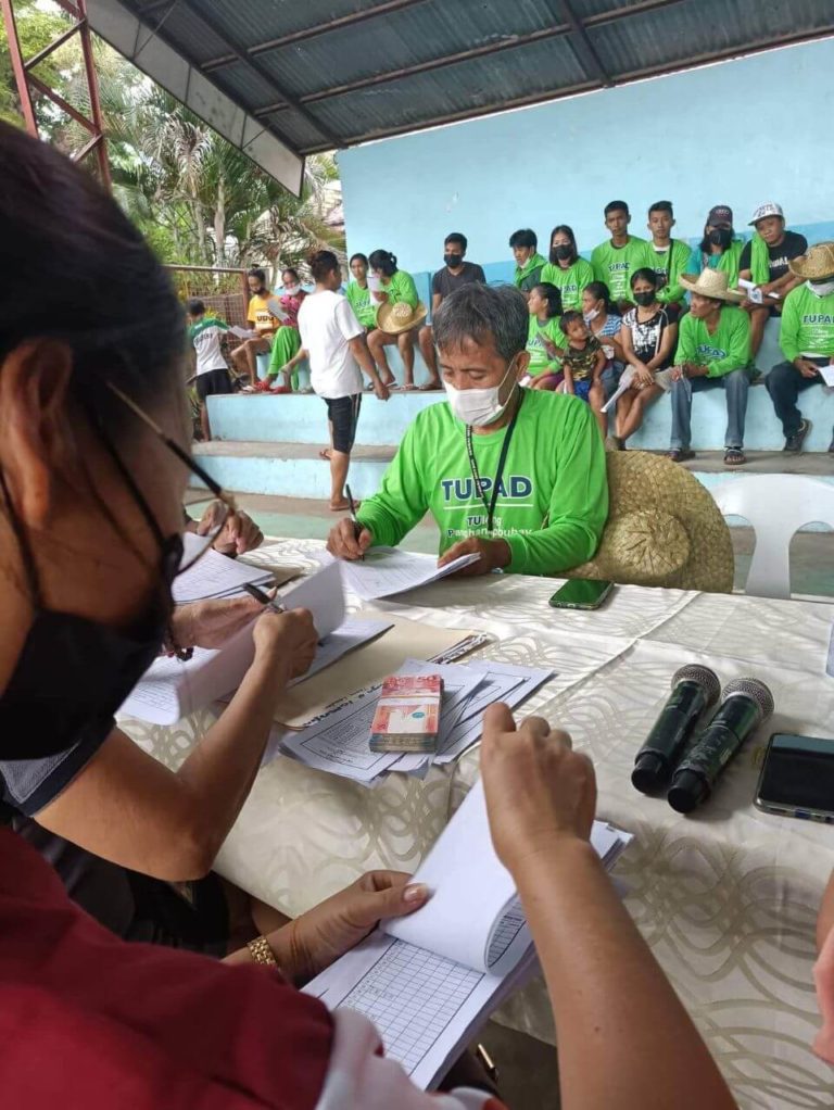 DOLE -TUPAD Pay out at Barangay Concepcion, Talisay City