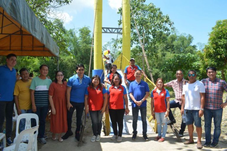 Cong. Kiko Benitez leads inauguration, turnover of Gaston Hanging Bridge at Brgy. E. Lopez