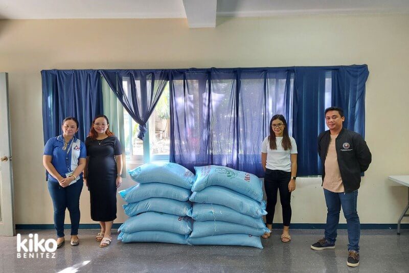 Office of Cong. Kiko Benitez turned over of 10 sacks of Rice for DOLE's Project Angel Tree