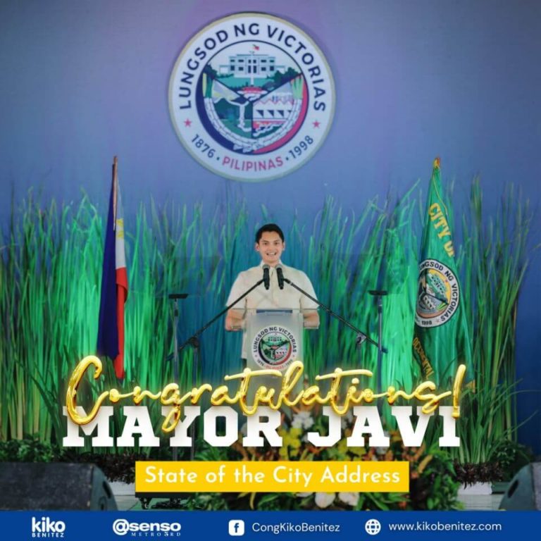 Cong. Kiko Benitez Congratulates Mayor Javi Benitez for his remarkable accomplishments