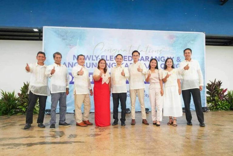 the oath-taking ceremony of newly-elected Silay City Barangay and SK officials at Magikland, Silay City