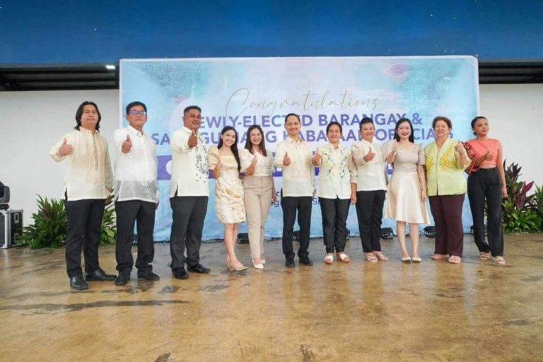 the oath-taking ceremony of newly-elected Silay City Barangay and SK officials at Magikland, Silay City