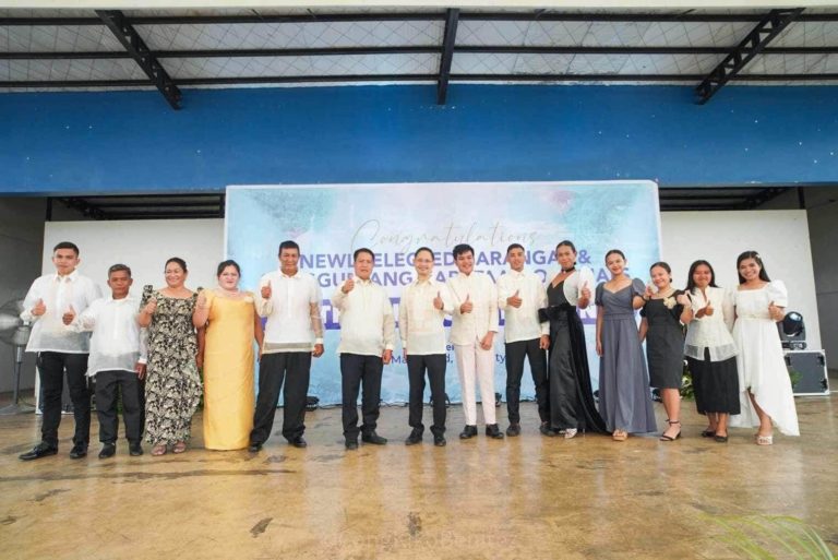 the oath-taking ceremony of newly-elected Silay City Barangay and SK officials at Magikland, Silay City