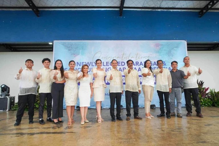 the oath-taking ceremony of newly-elected Silay City Barangay and SK officials at Magikland, Silay City