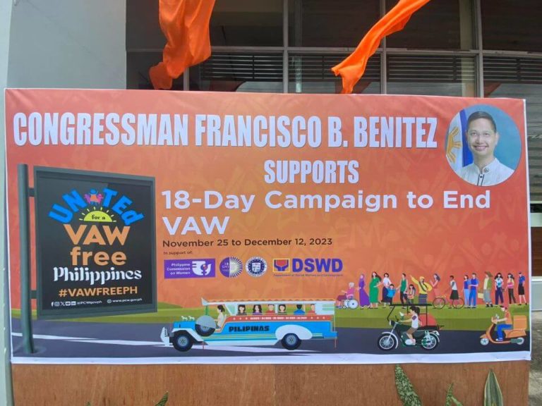 Congressman Kiko Benitez proudly joins the 18-day campaign to end violence against women