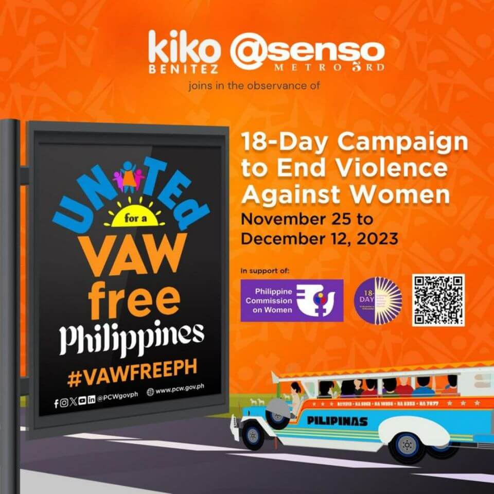 Congressman Kiko Benitez proudly joins the 18-day campaign to end violence against women