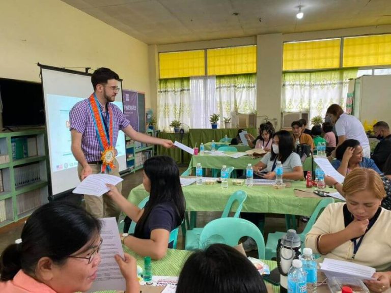 Unveiling Synergies Workshop at Silay Doña Montserrat Lopez Memorial High School with Jon Nichols and Maureen Rooney