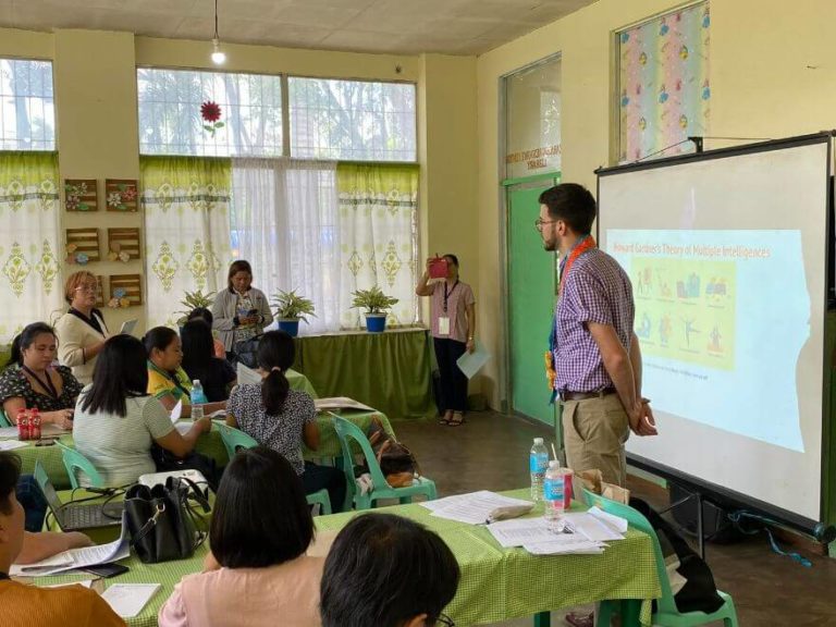 Unveiling Synergies Workshop at Silay Doña Montserrat Lopez Memorial High School with Jon Nichols and Maureen Rooney