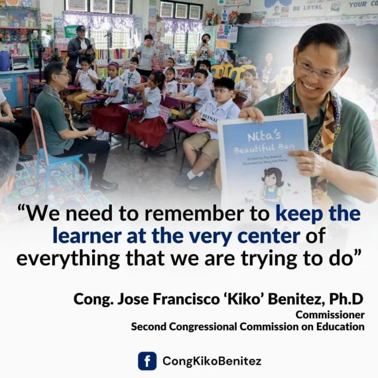 'Keep Learner at the Very Center' - Cong. Kiko Benitez