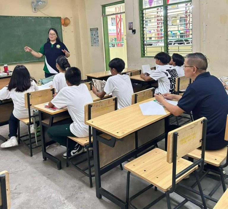 Cong. Kiko Benitez Joins EDCOM2 site visit in Tinajeros National High School, Malabon City