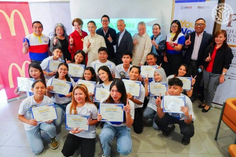 TESDA Secretary Benitez Joins U.S. Ambassador and McDonald’s Philippines CEO in Celebrating Youth Graduates of USAID's YouthWorks PH Program