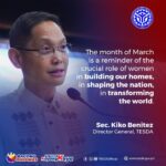 TESDA Sec. Kiko Benitez Honors Women’s Strength and Leadership This National Women’s Month